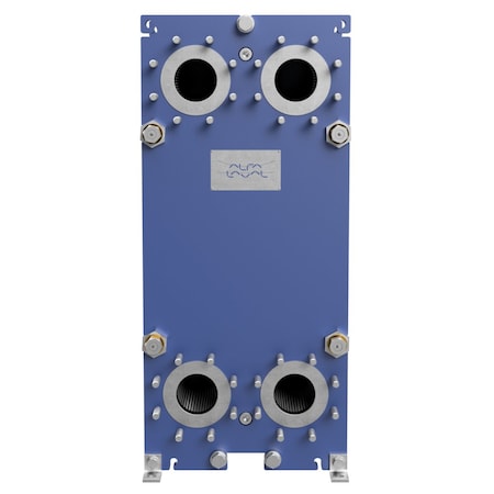 Alfa Laval Gasketed Plate Heat Exchanger, 60 Plate, 9,360K BTU T10-MFG-60